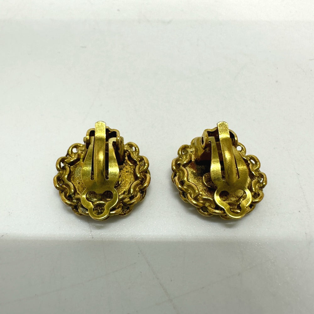 CHANEL Earring Gold Plated gold COCO Mark