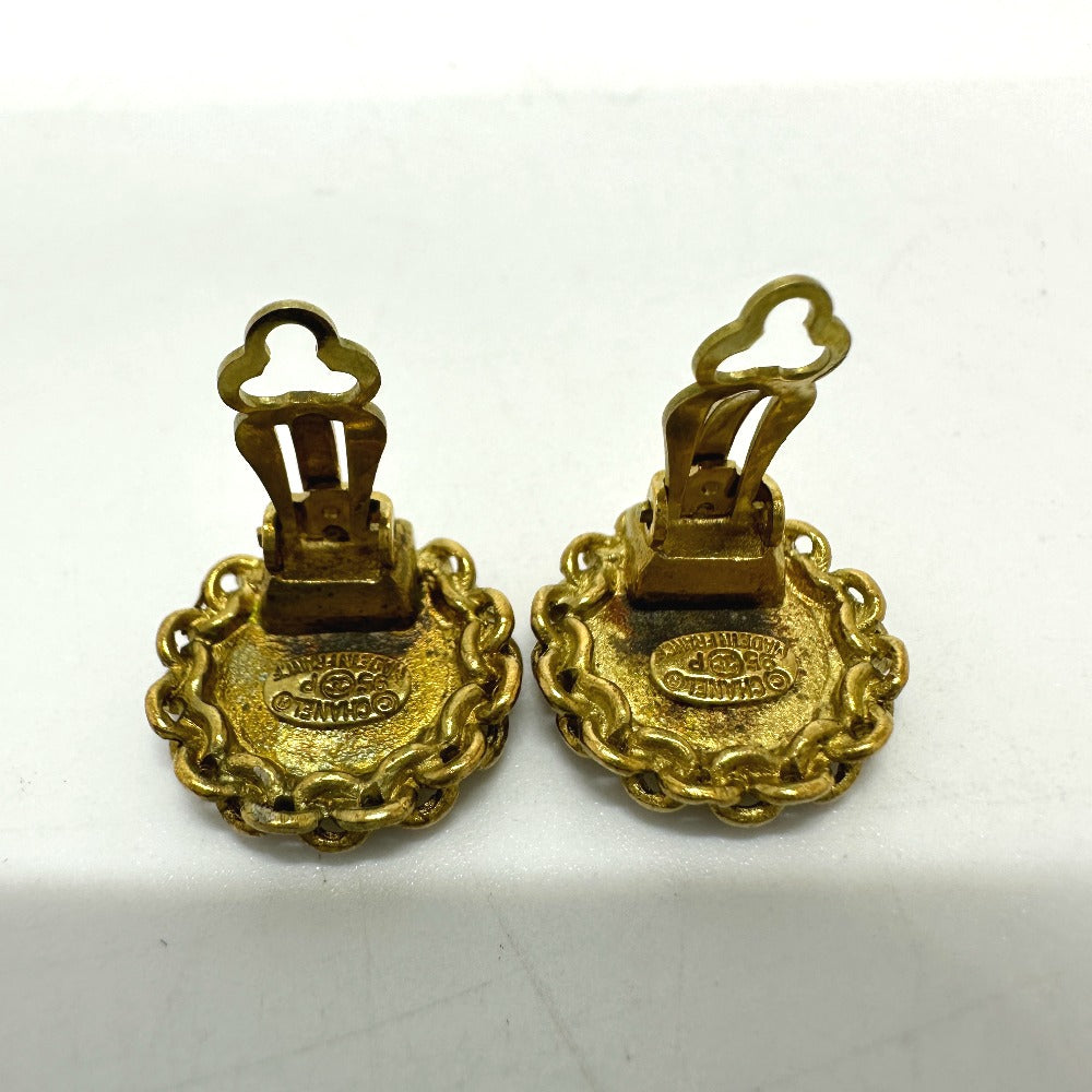 CHANEL Earring Gold Plated gold COCO Mark