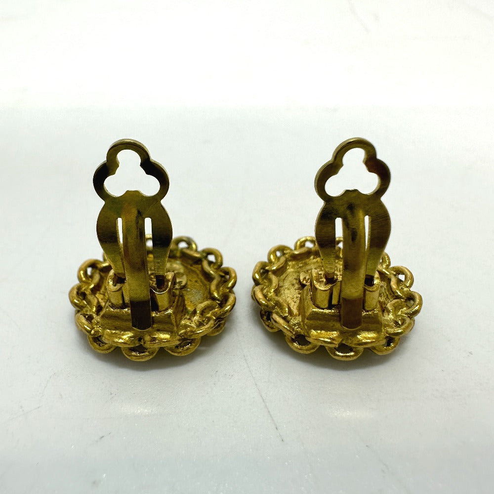 CHANEL Earring Gold Plated gold COCO Mark