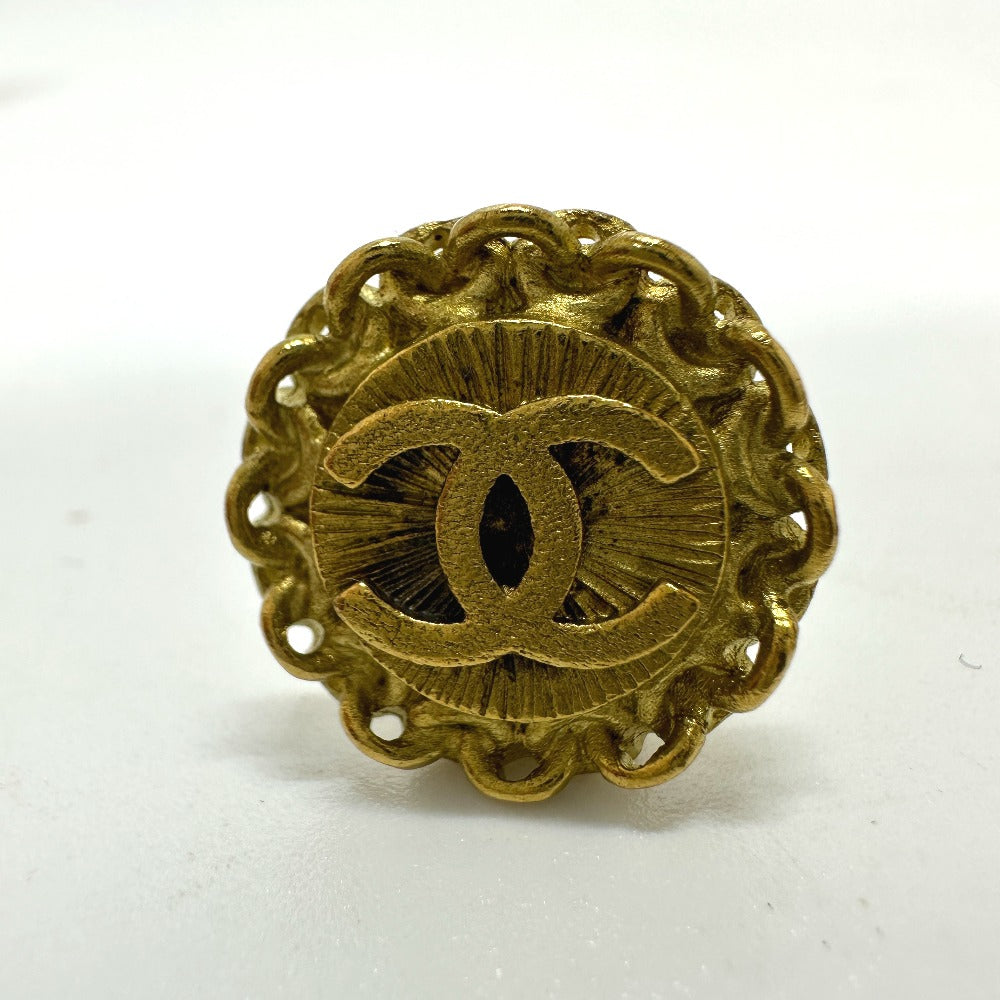 CHANEL Earring Gold Plated gold COCO Mark