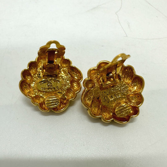 CHANEL Earring Fake Pearl / Gold Plated gold Fake pearl
