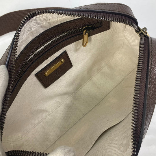 GUCCI Sling bag 602695 leather Brown cross bag belt bag 100th anniversary logo