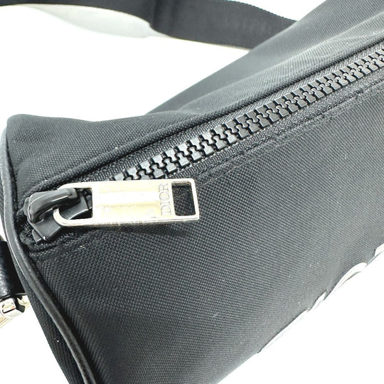 Dior Shoulder Bag Leather / nylon black Hajime Sorayama collaboration Roller bag
