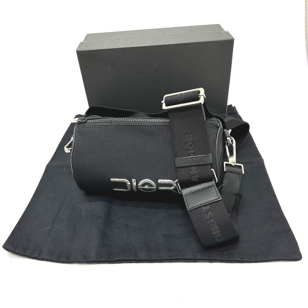 Dior Shoulder Bag Leather / nylon black Hajime Sorayama collaboration Roller bag