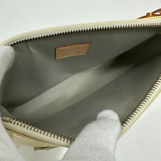 LOUIS VUITTON Shoulder Bag M91333 Monogram Vernis white Monogram Vernis mallory square