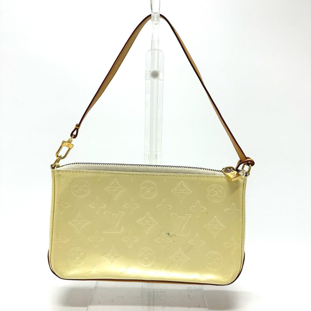 LOUIS VUITTON Shoulder Bag M91333 Monogram Vernis white Monogram Vernis mallory square