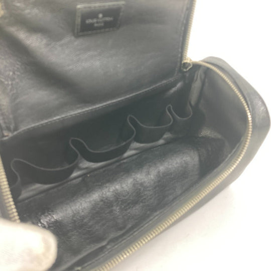 LOUIS VUITTON Pouch N47625 Damier Grafitto Canvas black Damier Grafitte C Cracking pouch mens Used Authentic