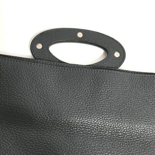LOUIS VUITTON Clutch bag M48811 Taurillon Clemence Leather black Bag portfolio mens Used Authentic