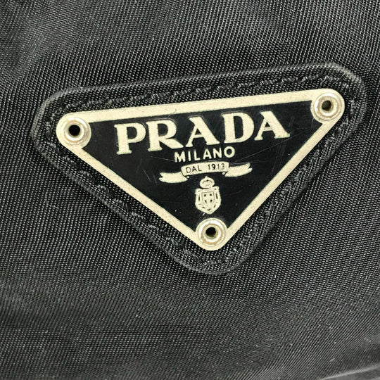 PRADA Sling bag Nylon black Triangle logo plate