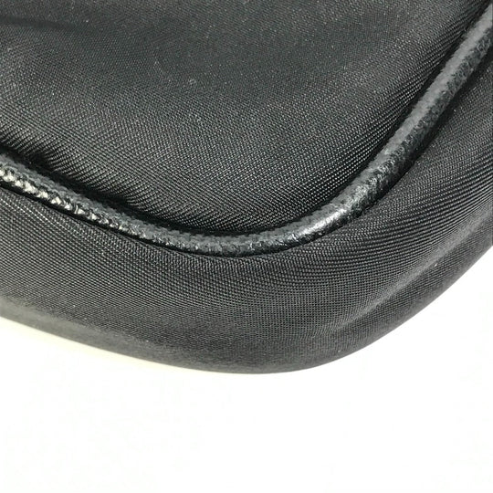 PRADA Business bag Nylon black Bag Triangle logo plate mens Used Authentic
