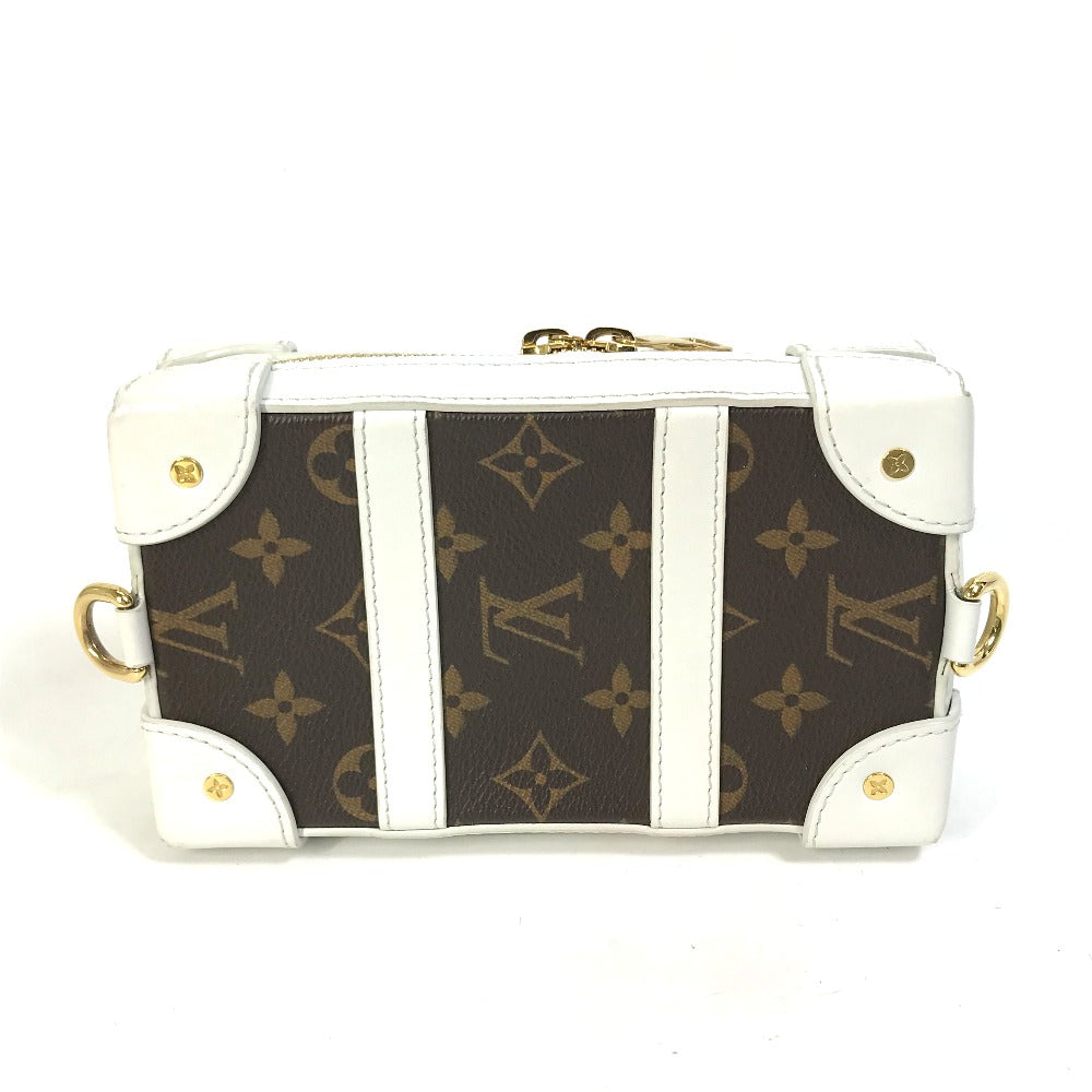 LOUIS VUITTON Shoulder Bag M80102 Leather, Monogram Canvas white LVxNBA Soft Trunk Phone Box mens Used Authentic