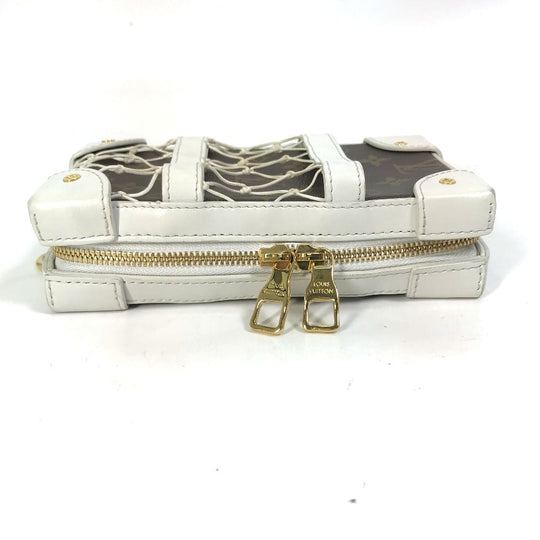 LOUIS VUITTON Shoulder Bag M80102 Leather, Monogram Canvas white LVxNBA Soft Trunk Phone Box mens Used Authentic