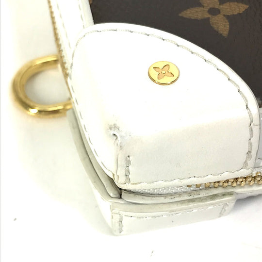 LOUIS VUITTON Shoulder Bag M80102 Leather, Monogram Canvas white LVxNBA Soft Trunk Phone Box mens Used Authentic