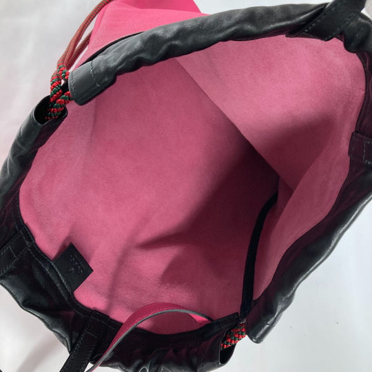 GUCCI Backpack 516639 leather pink Drawstring pouch included Drawstring backpack