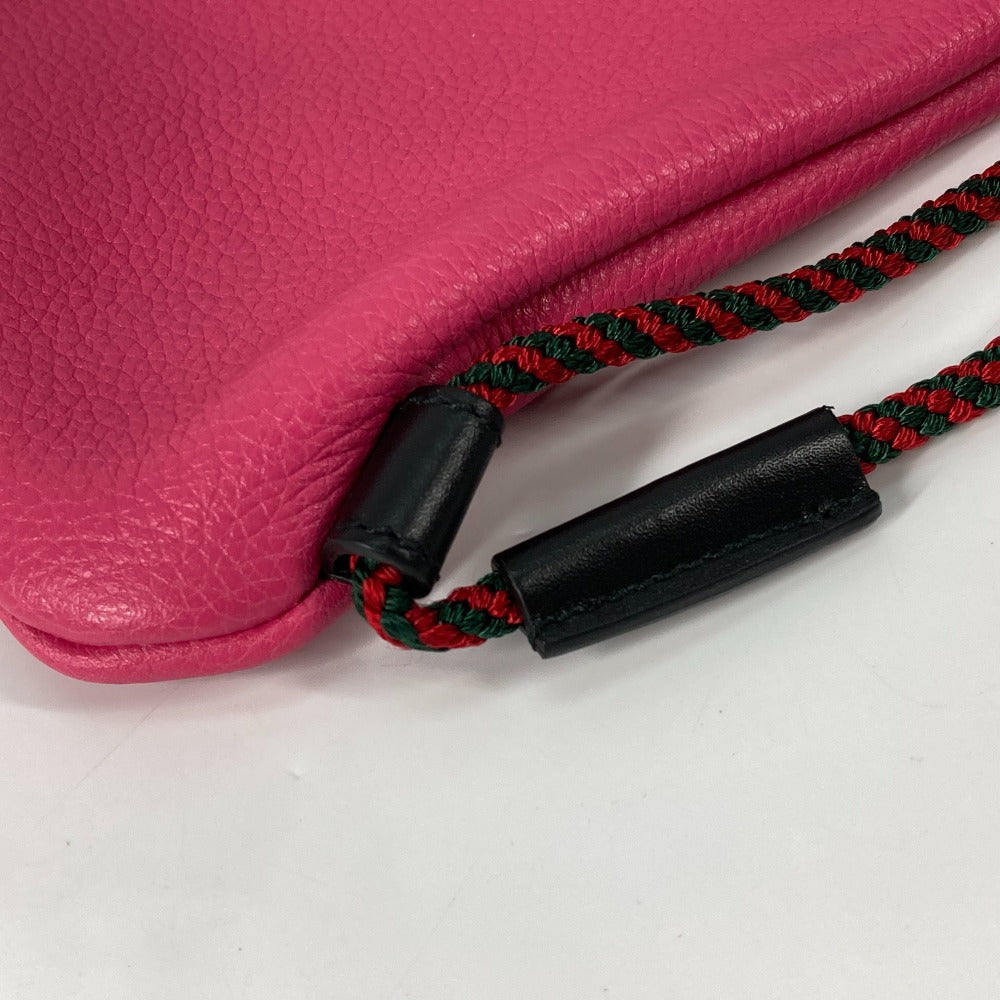 GUCCI Backpack 516639 leather pink Drawstring pouch included Drawstring backpack