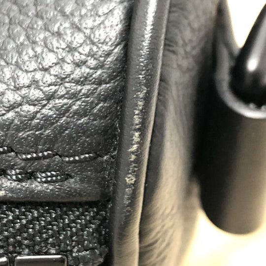 LOUIS VUITTON Boston Duffel bag M80950 Taurillon Clemence Leather black Aerogram Keepall XS Women Used Authentic