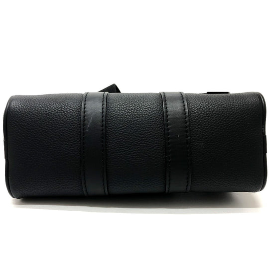 LOUIS VUITTON Boston Duffel bag M80950 Taurillon Clemence Leather black Aerogram Keepall XS Women Used Authentic
