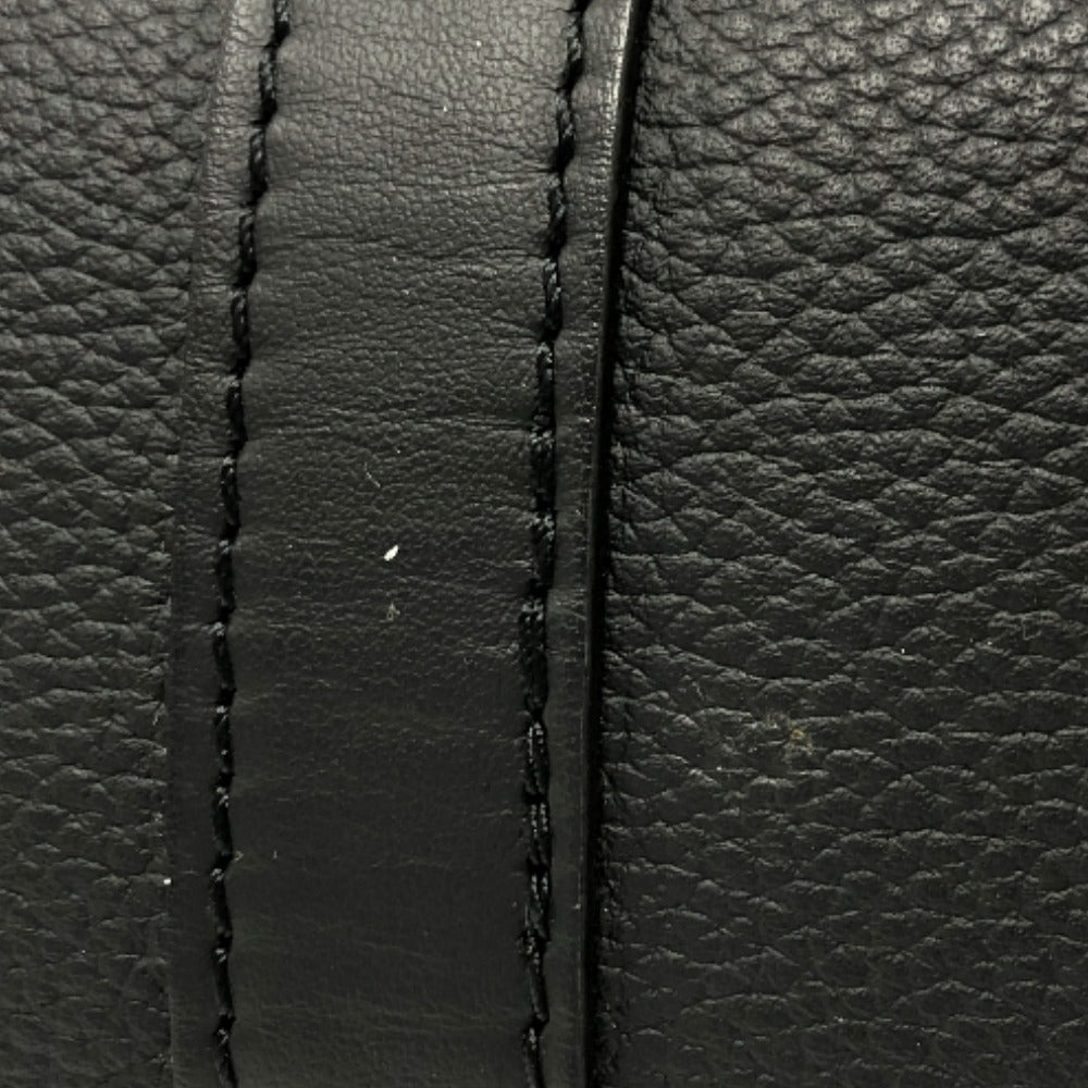 LOUIS VUITTON Boston Duffel bag M80950 Taurillon Clemence Leather black Aerogram Keepall XS Women Used Authentic
