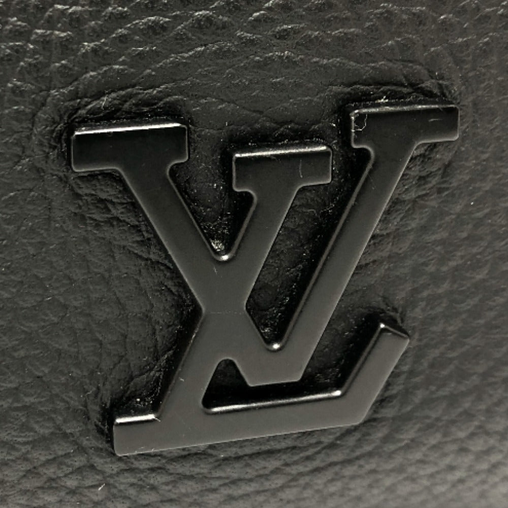 LOUIS VUITTON Boston Duffel bag M80950 Taurillon Clemence Leather black Aerogram Keepall XS Women Used Authentic