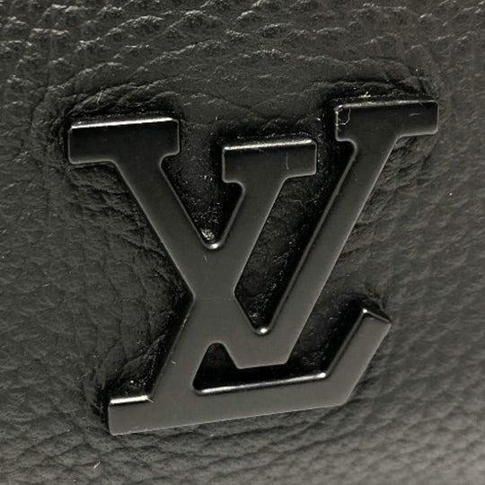 LOUIS VUITTON Boston Duffel bag M80950 Taurillon Clemence Leather black Aerogram Keepall XS Women Used Authentic