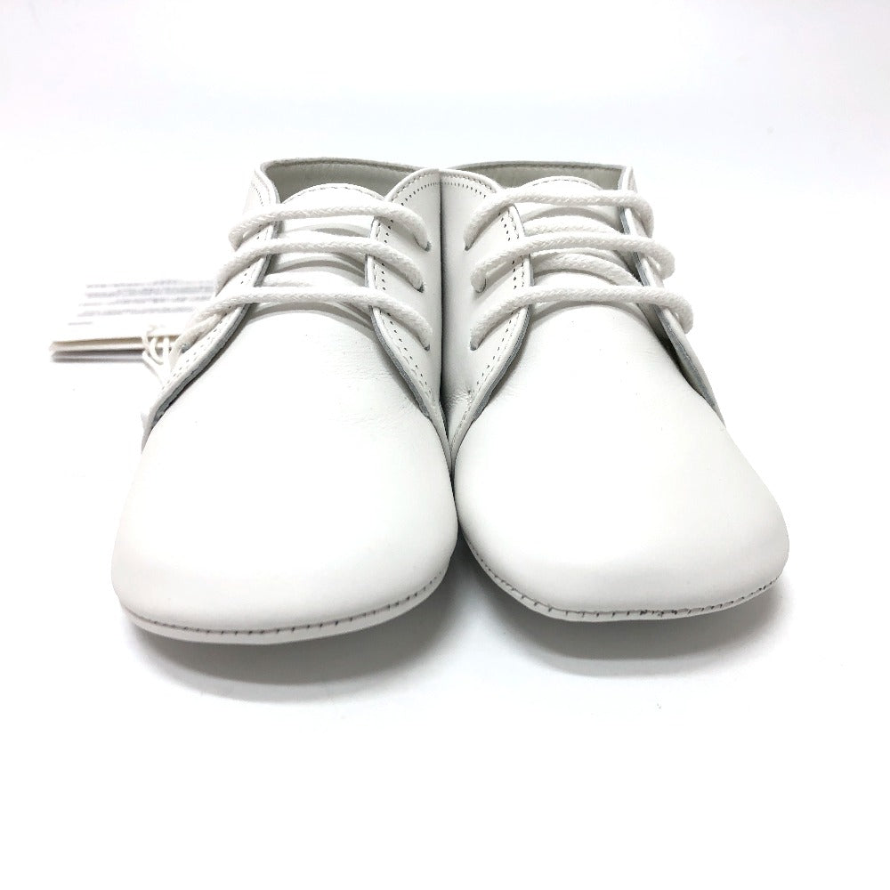 LOUIS VUITTON sneakers GI032D leather white Baby shoes Kids 18 Used Authentic