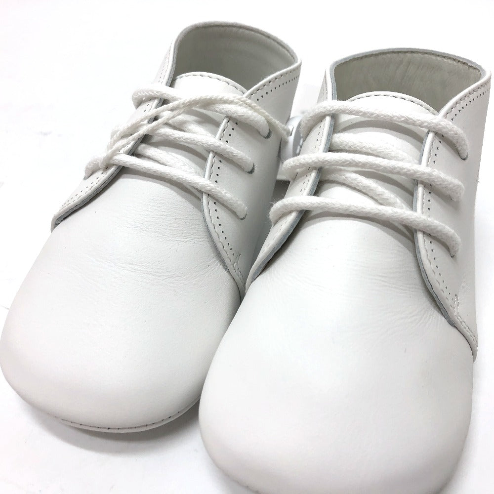 LOUIS VUITTON sneakers GI032D leather white Baby shoes Kids 18 Used Authentic