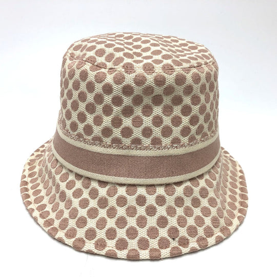 Christian Dior hat 05DDO923I156 Cotton, Polyester pink logo dot Women 58 Used Authentic
