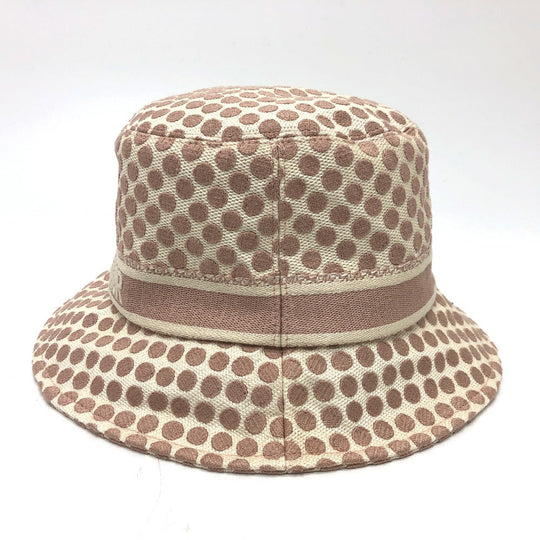 Christian Dior hat 05DDO923I156 Cotton, Polyester pink logo dot Women 58 Used Authentic