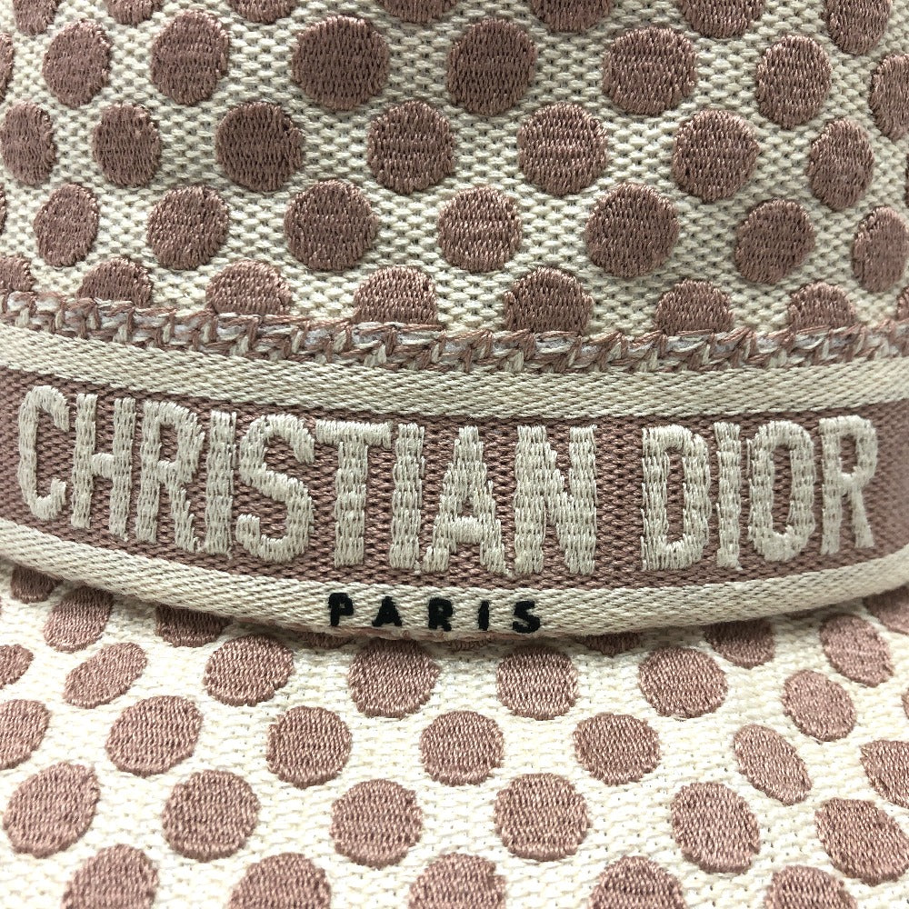 Christian Dior hat 05DDO923I156 Cotton, Polyester pink logo dot Women 58 Used Authentic