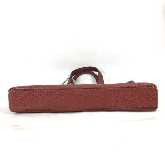 FENDI Business bag leather Brown Handbag Celeria mens Used Authentic