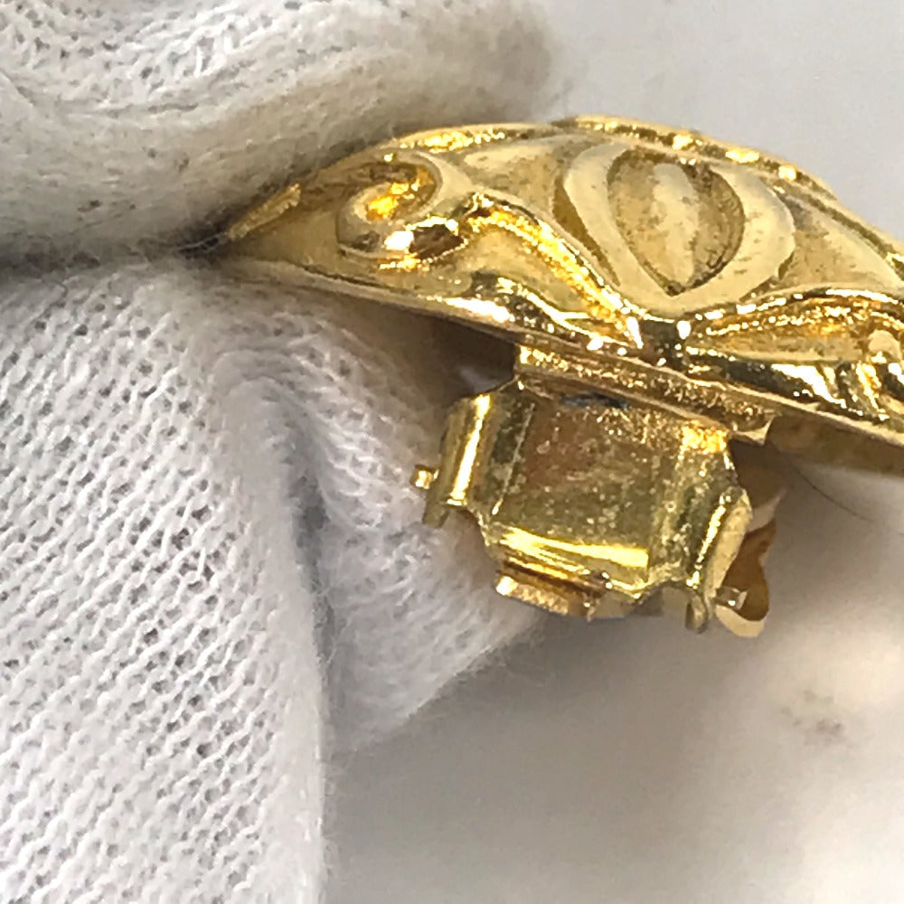 CHANEL Earring metal gold vintage CC COCO Mark Women Used Authentic
