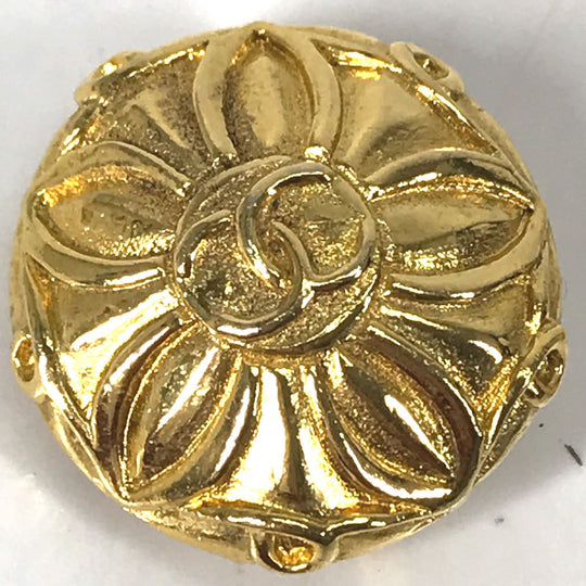 CHANEL Earring metal gold vintage CC COCO Mark Women Used Authentic