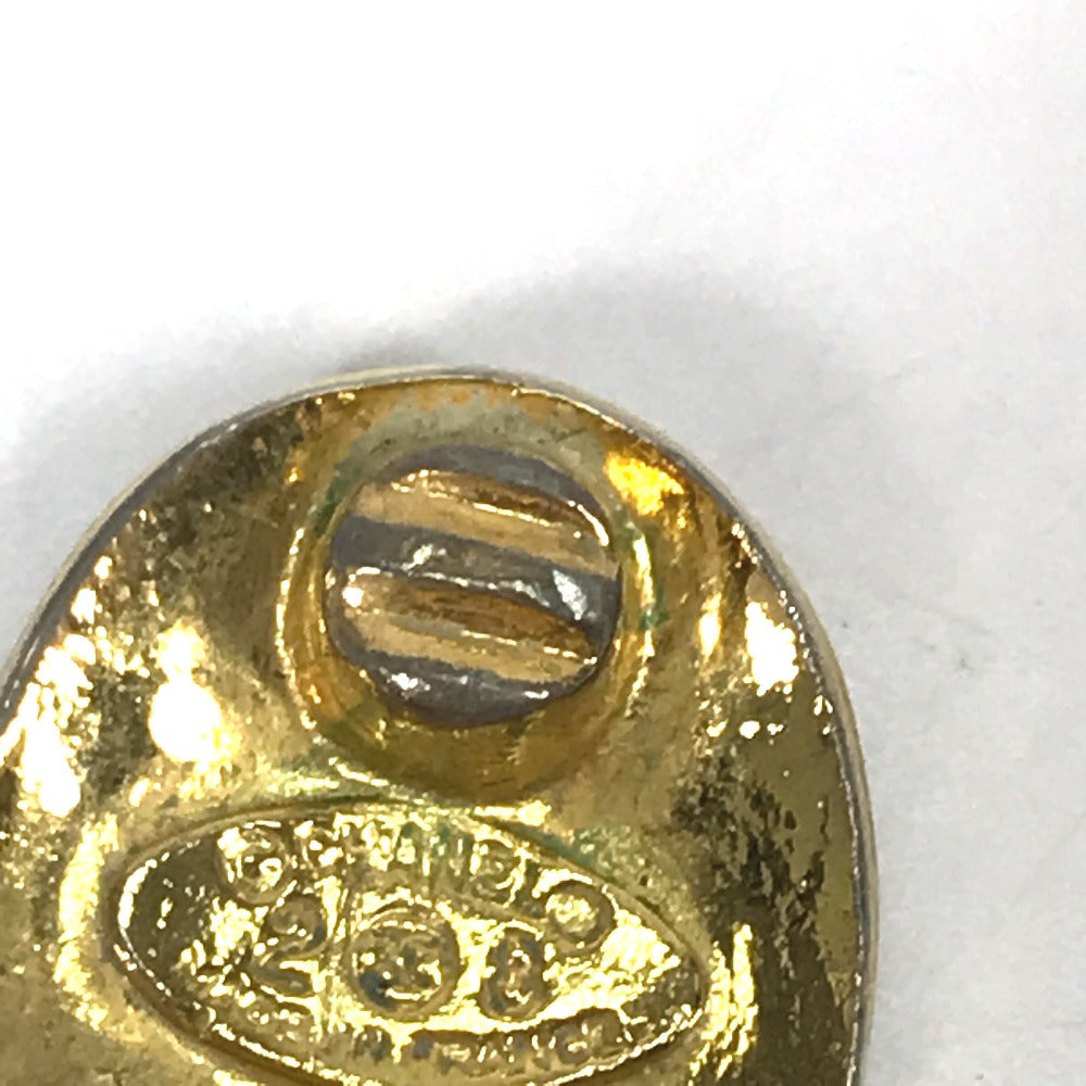 CHANEL Earring metal gold vintage CC COCO Mark Women Used Authentic