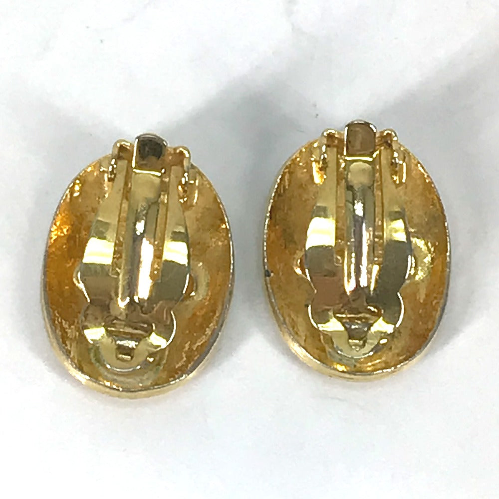 CHANEL Earring metal gold vintage CC COCO Mark Women Used Authentic