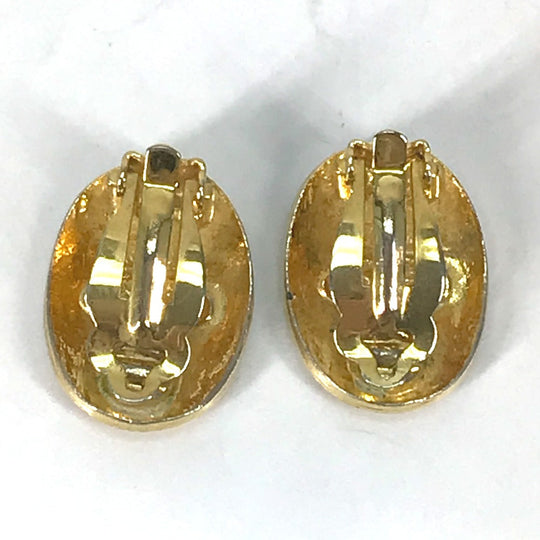 CHANEL Earring metal gold vintage CC COCO Mark Women Used Authentic