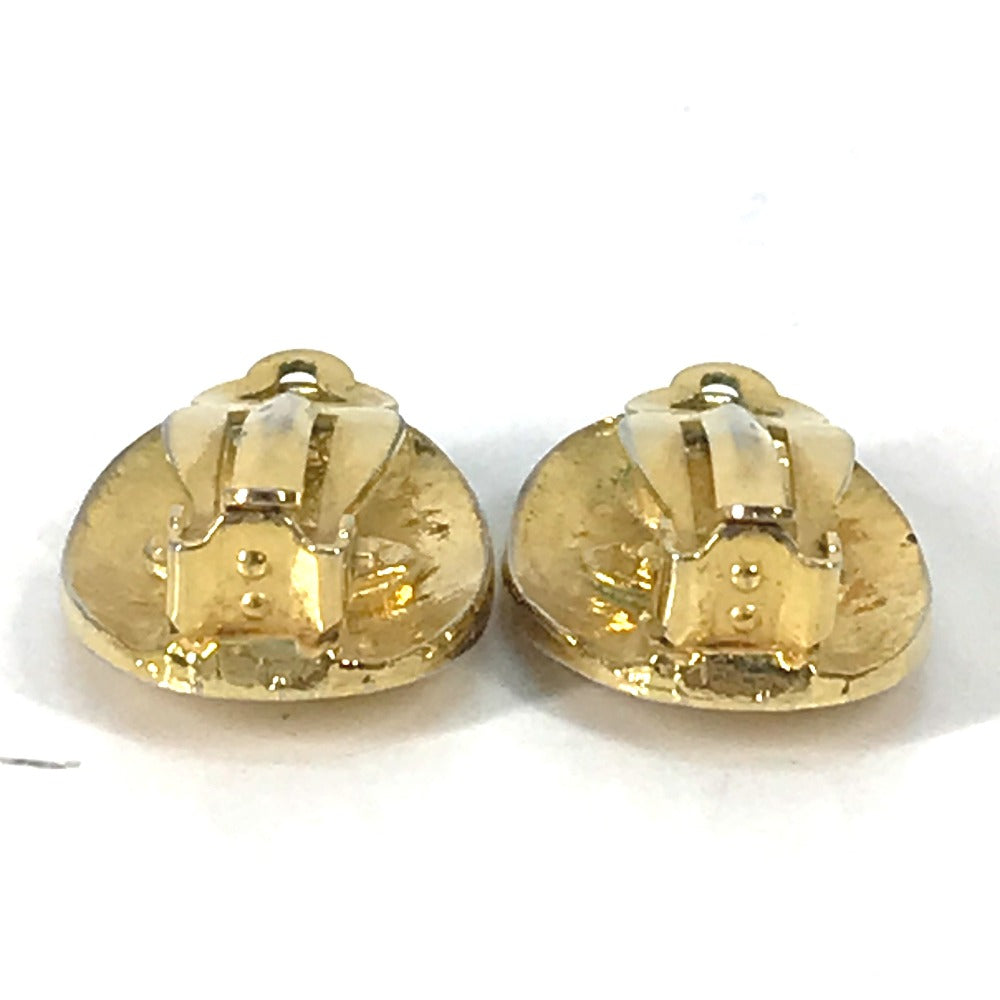 CHANEL Earring metal gold vintage CC COCO Mark Women Used Authentic
