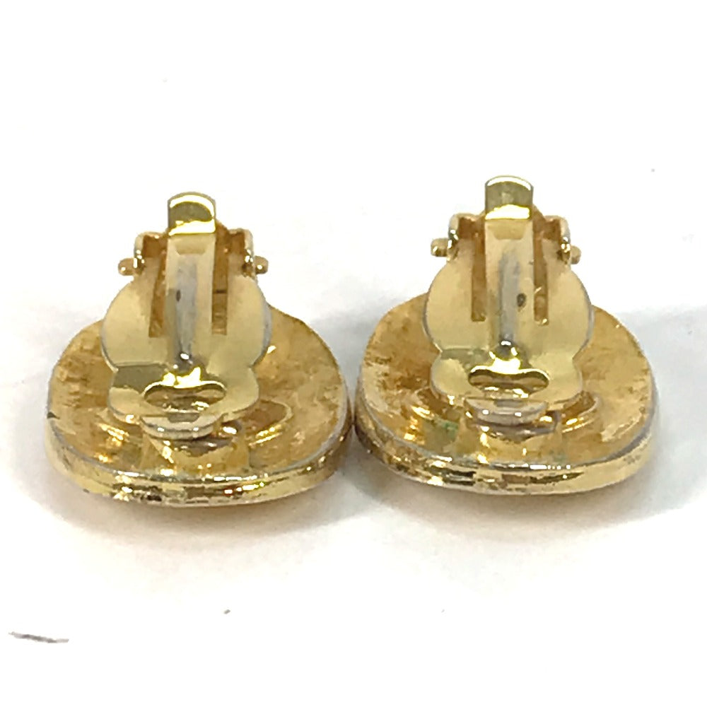 CHANEL Earring metal gold vintage CC COCO Mark Women Used Authentic