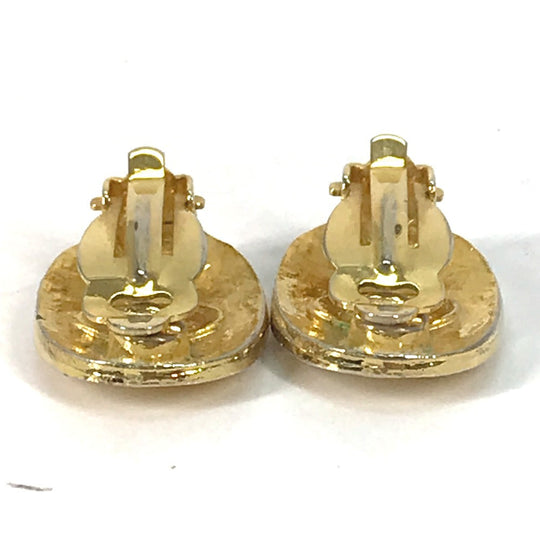 CHANEL Earring metal gold vintage CC COCO Mark Women Used Authentic