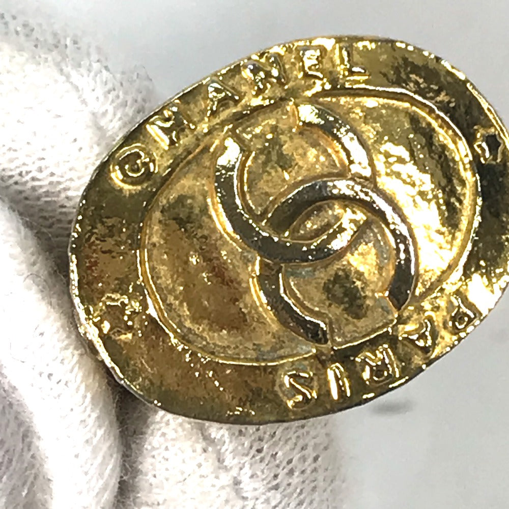 CHANEL Earring metal gold vintage CC COCO Mark Women Used Authentic