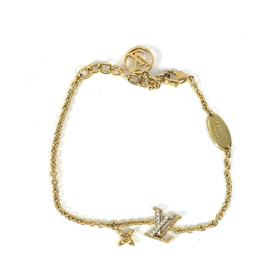 LOUIS VUITTON bracelet M00587 metal gold accessories rhinestones Bracelet LV Iconic Women Used Authentic