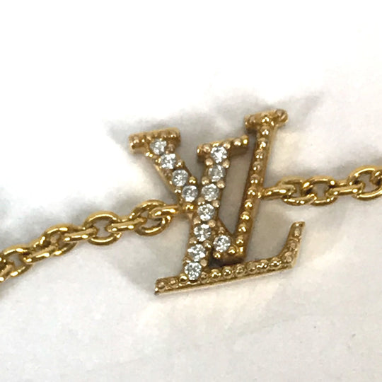 LOUIS VUITTON bracelet M00587 metal gold accessories rhinestones Bracelet LV Iconic Women Used Authentic