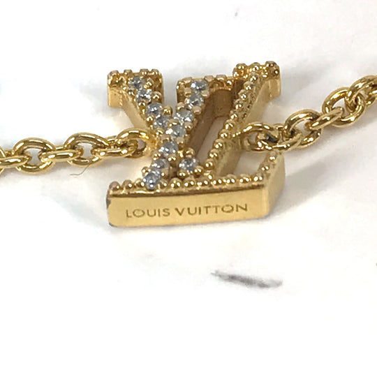 LOUIS VUITTON bracelet M00587 metal gold accessories rhinestones Bracelet LV Iconic Women Used Authentic