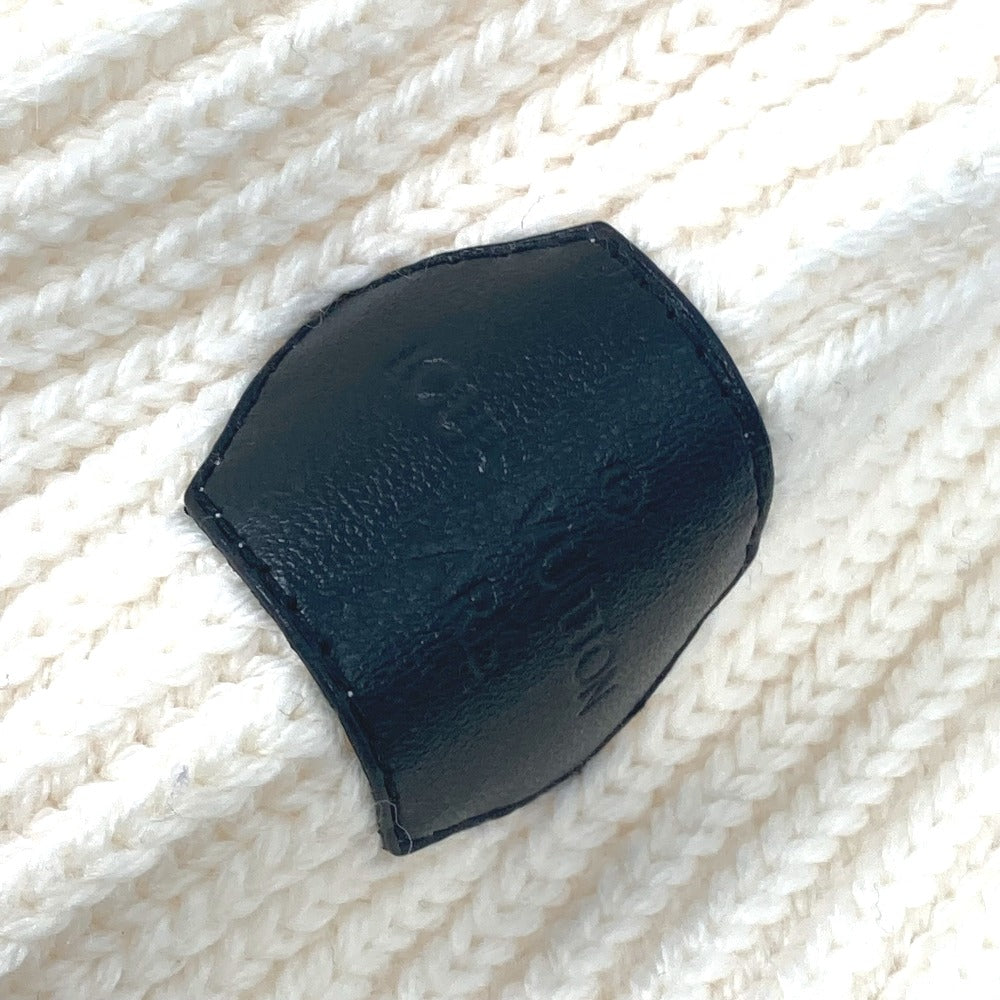LOUIS VUITTON knit Wool, Polyurethane white Detachable turtleneck button Women S Used Authentic
