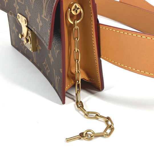 LOUIS VUITTON Waist bag M44667 Monogram canvas Brown Monogram S-Lock Belt Pouch PM Women Used Authentic