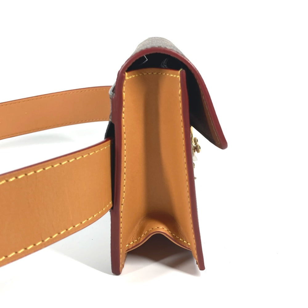 LOUIS VUITTON Waist bag M44667 Monogram canvas Brown Monogram S-Lock Belt Pouch PM Women Used Authentic