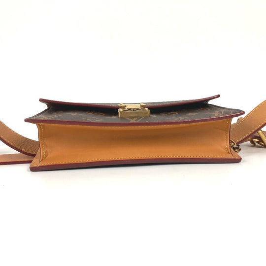 LOUIS VUITTON Waist bag M44667 Monogram canvas Brown Monogram S-Lock Belt Pouch PM Women Used Authentic