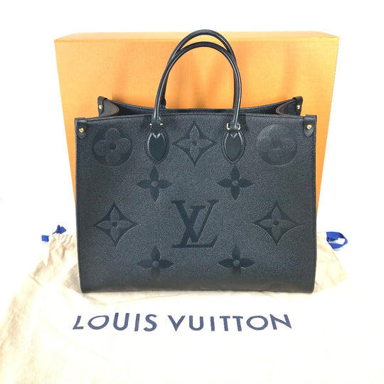 LOUIS VUITTON Tote Bag M44925 Monogram Ann Platt Leather black Monogram Ann Platt On the go GM