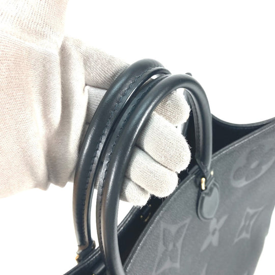 LOUIS VUITTON Tote Bag M44925 Monogram Ann Platt Leather black Monogram Ann Platt On the go GM