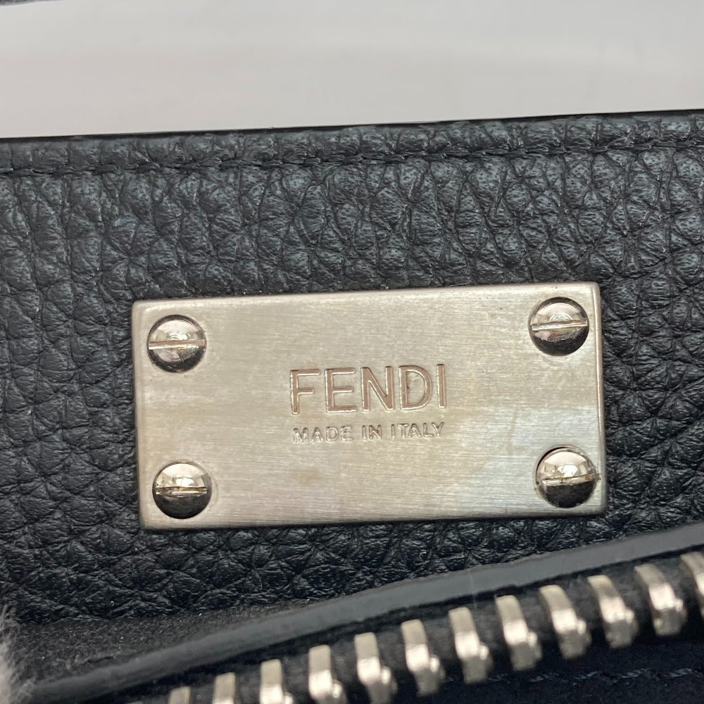 FENDI Handbag 7VA406 leather black Shoulder Bag Crossbody bag Selleria Peekaboo Iconic Fit