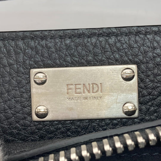 FENDI Handbag 7VA406 leather black Shoulder Bag Crossbody bag Selleria Peekaboo Iconic Fit